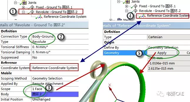 ANSYS Mechanical在多体运动学分析中Jiont工具的应用概述的图8